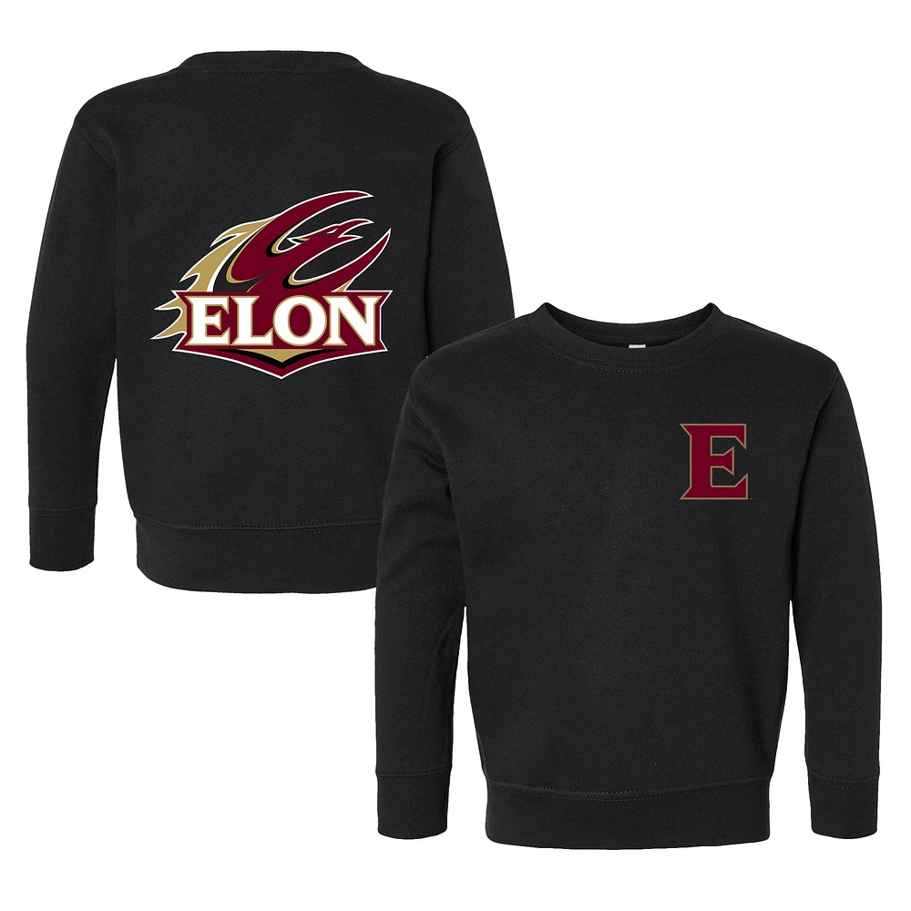 Toddler Chad & Jake Black Elon Phoenix Logo Pullover Sweatshirt