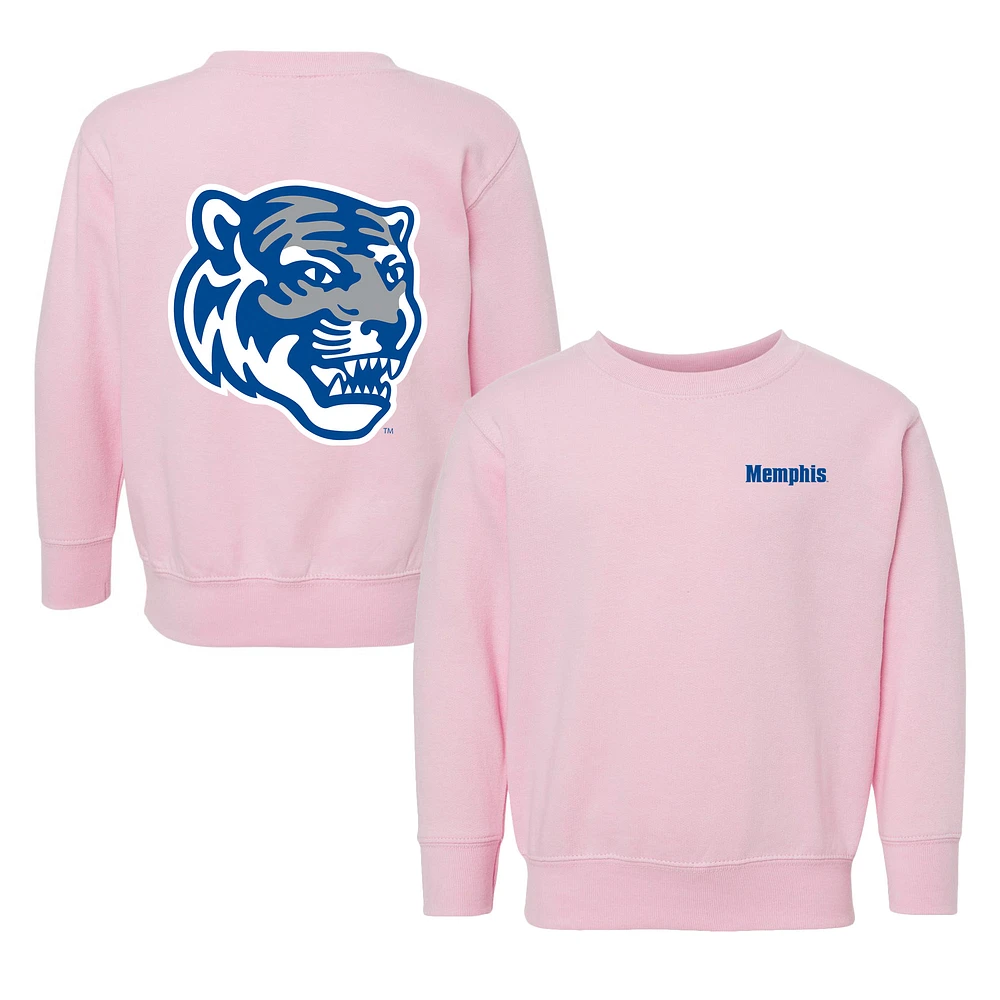 Toddler Chad & Jake Pink Memphis Tigers Logo Pullover Sweatshirt