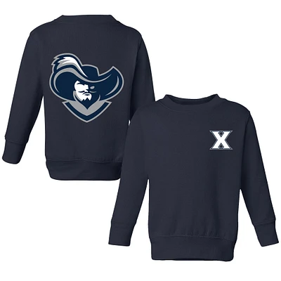 Toddler Chad & Jake Navy Xavier Musketeers Logo Pullover Sweatshirt