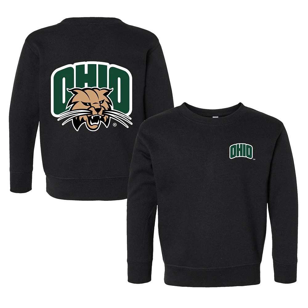 Toddler Chad & Jake Black Ohio Bobcats Logo Pullover Sweatshirt