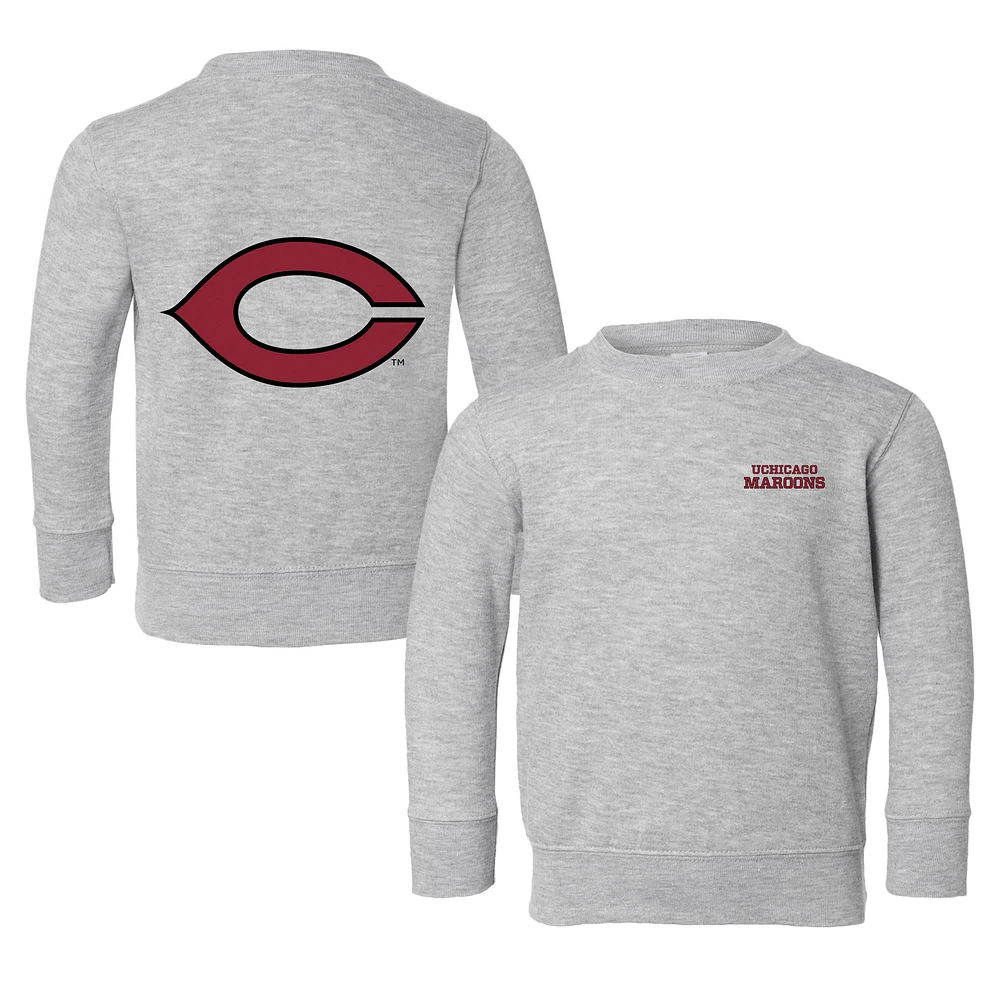 Toddler Chad & Jake Heather Gray UChicago Maroons Logo Pullover Sweatshirt
