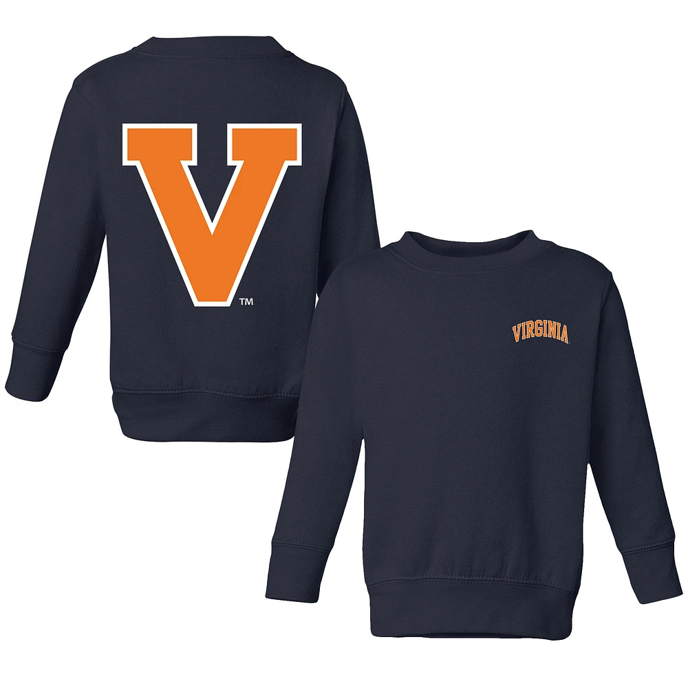 Toddler Chad & Jake Navy Virginia Cavaliers Logo Pullover Sweatshirt