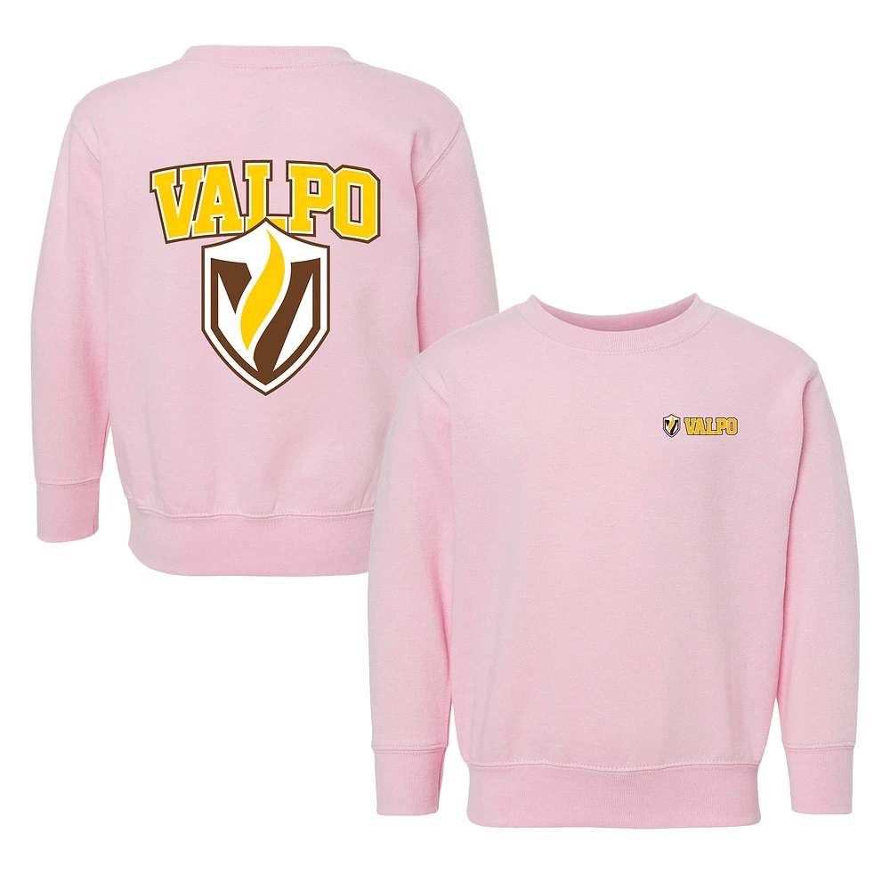 Toddler Chad & Jake Pink Valparaiso University Logo Pullover Sweatshirt