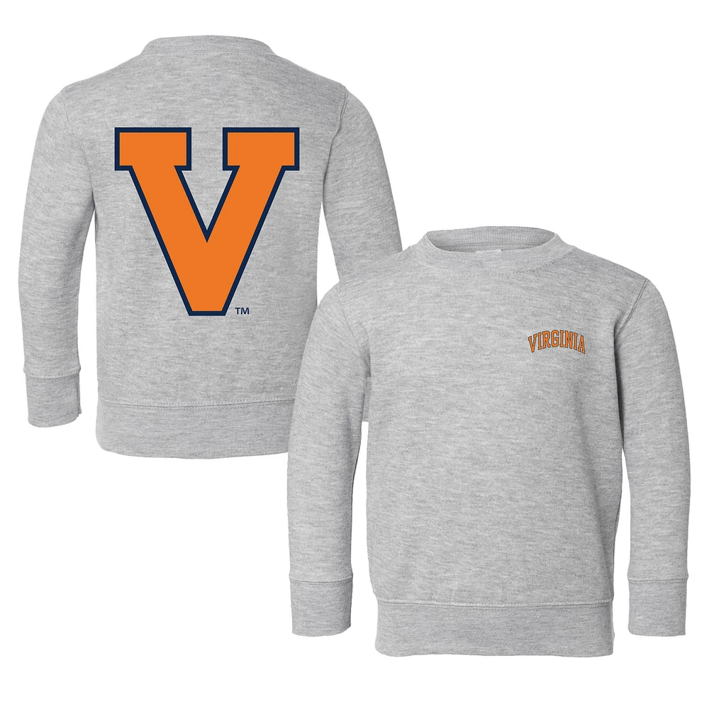 Toddler Chad & Jake Heather Gray Virginia Cavaliers Logo Pullover Sweatshirt