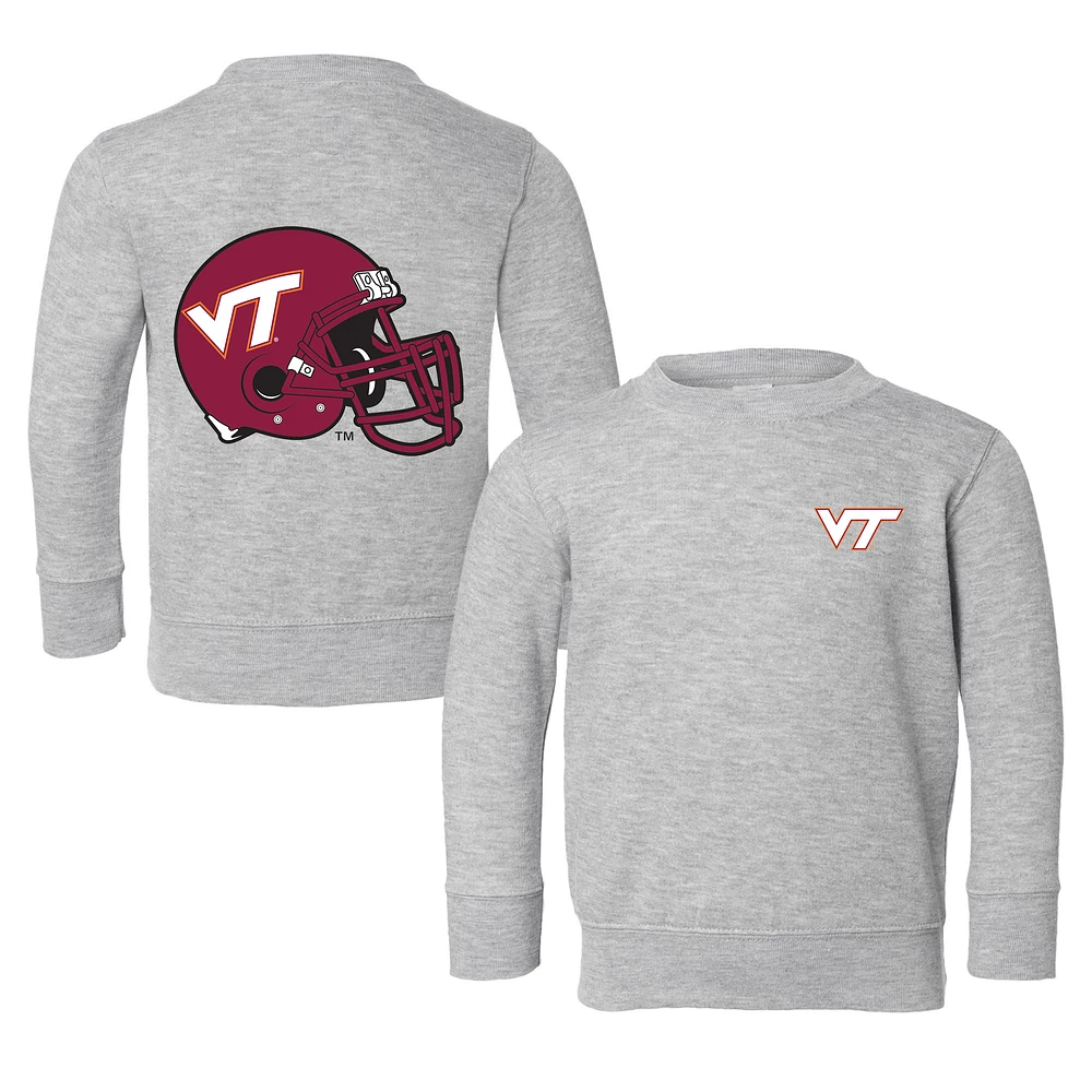 Toddler Chad & Jake Heather Gray Virginia Tech Hokies Logo Pullover Sweatshirt