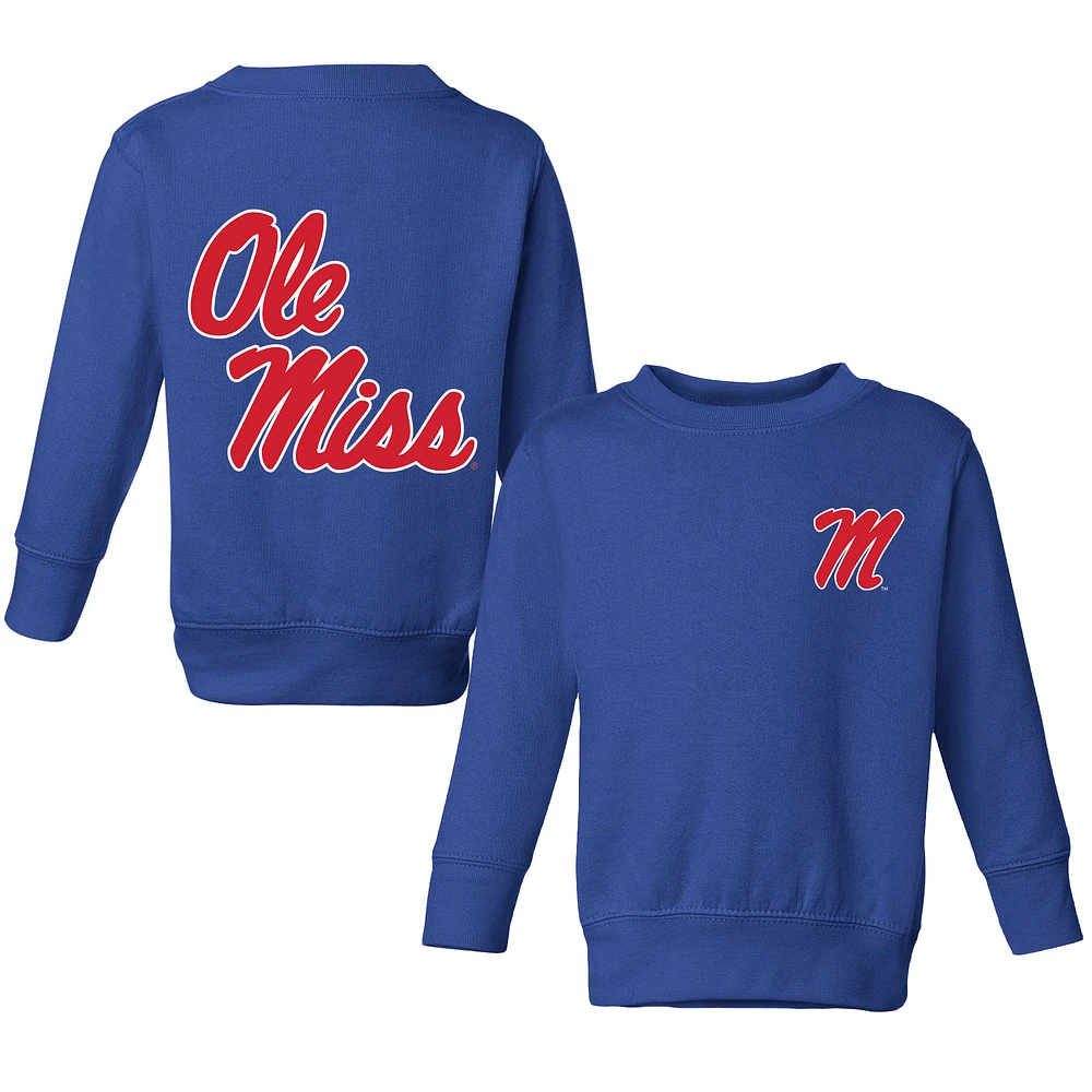 Toddler Chad & Jake Royal Ole Miss Rebels Logo Pullover Sweatshirt