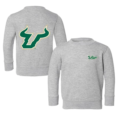 Toddler Chad & Jake Heather Gray South Florida Bulls Logo Pullover Sweatshirt