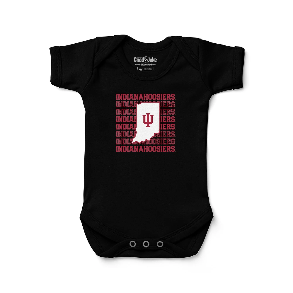 Newborn & Infant Chad Jake Black Indiana Hoosiers Retro Bodysuit