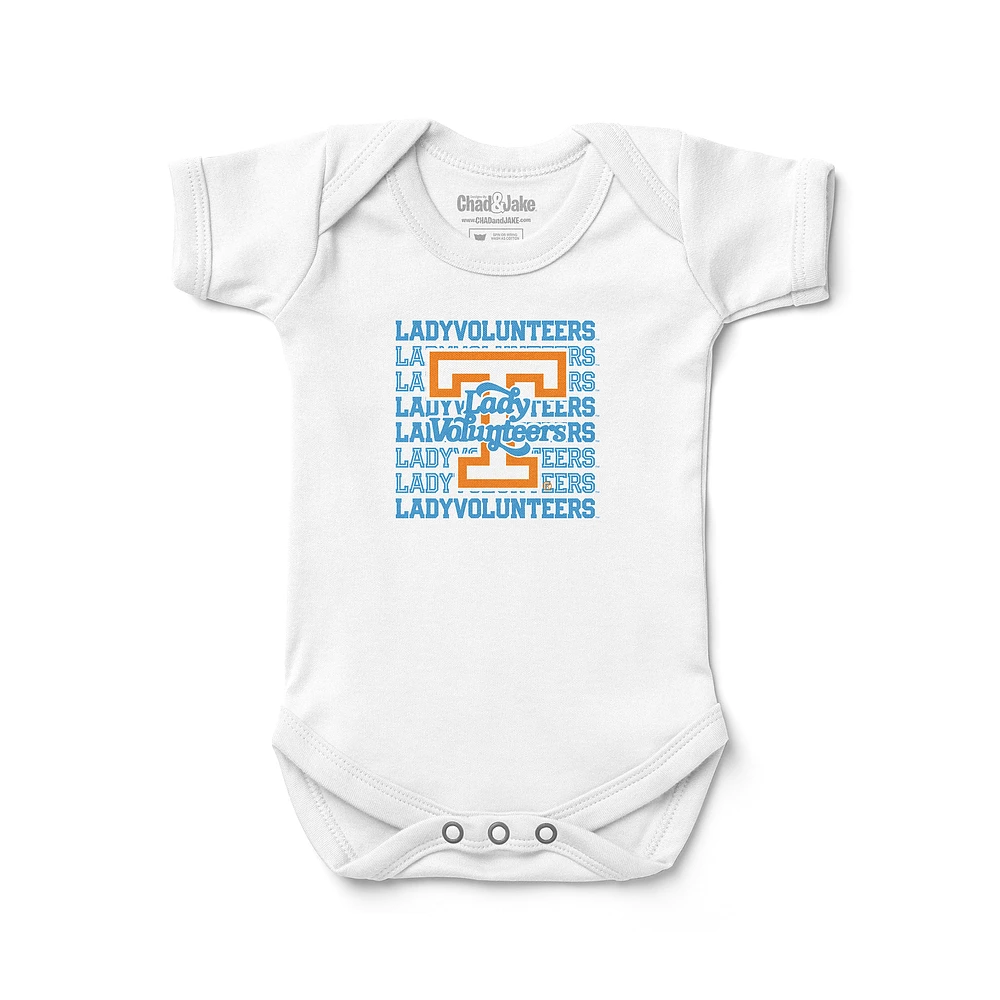 Newborn & Infant Chad Jake White Lady Volunteers Vols Retro Bodysuit