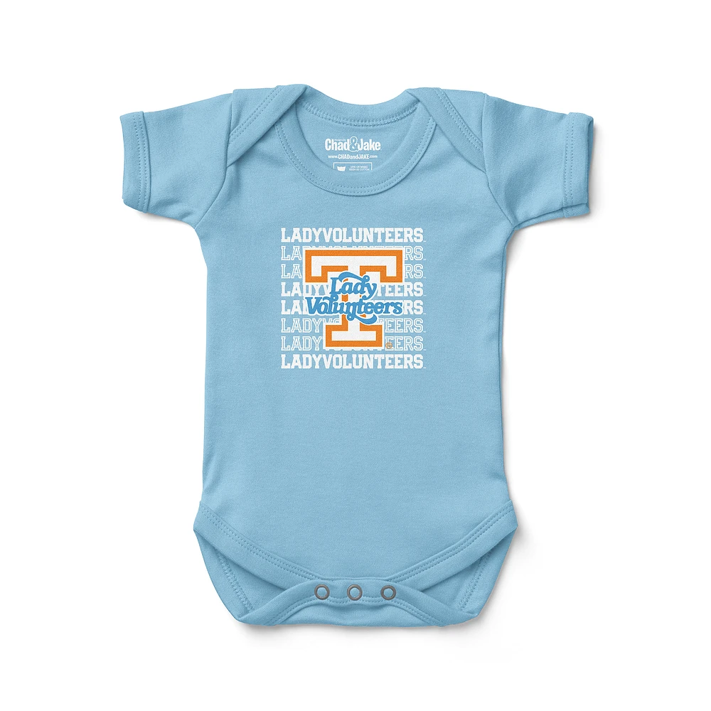 Newborn & Infant Chad Jake Light Blue Lady Volunteers Vols Retro Bodysuit
