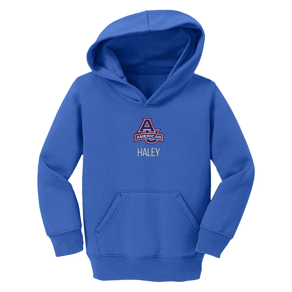 Toddler Chad & Jake Royal American University Eagles Primary Logo Personalized Pullover Hoodie