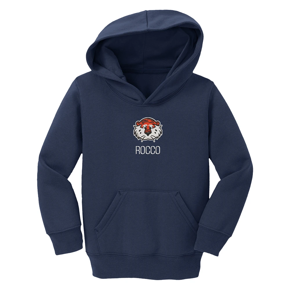 Toddler Chad & Jake Navy Auburn Tigers Mascot Personalized Pullover Hoodie
