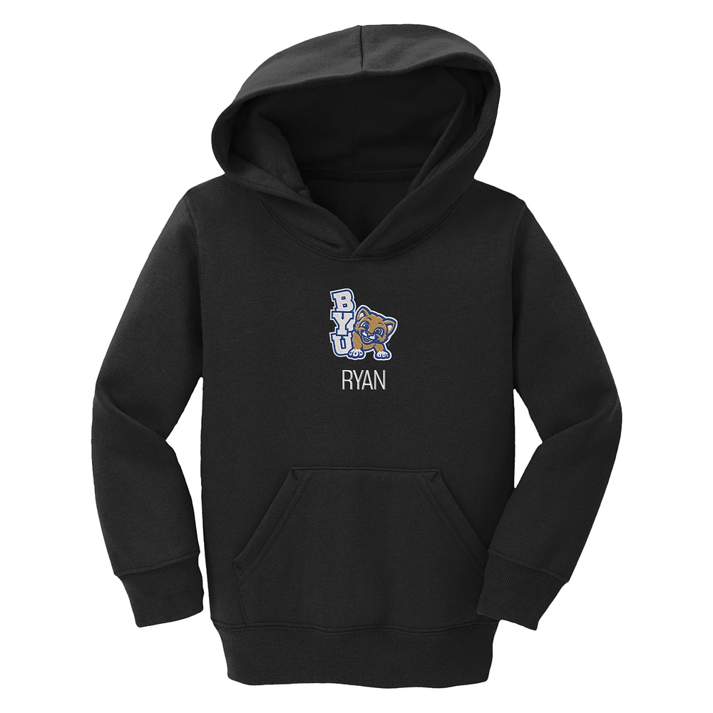 Toddler Chad & Jake Black BYU Cougars Young Personalized Pullover Hoodie