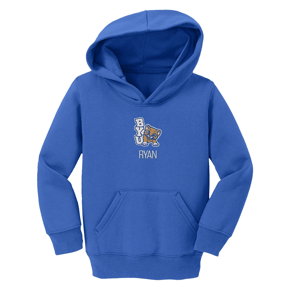 Toddler Chad & Jake Royal BYU Cougars Young Personalized Pullover Hoodie