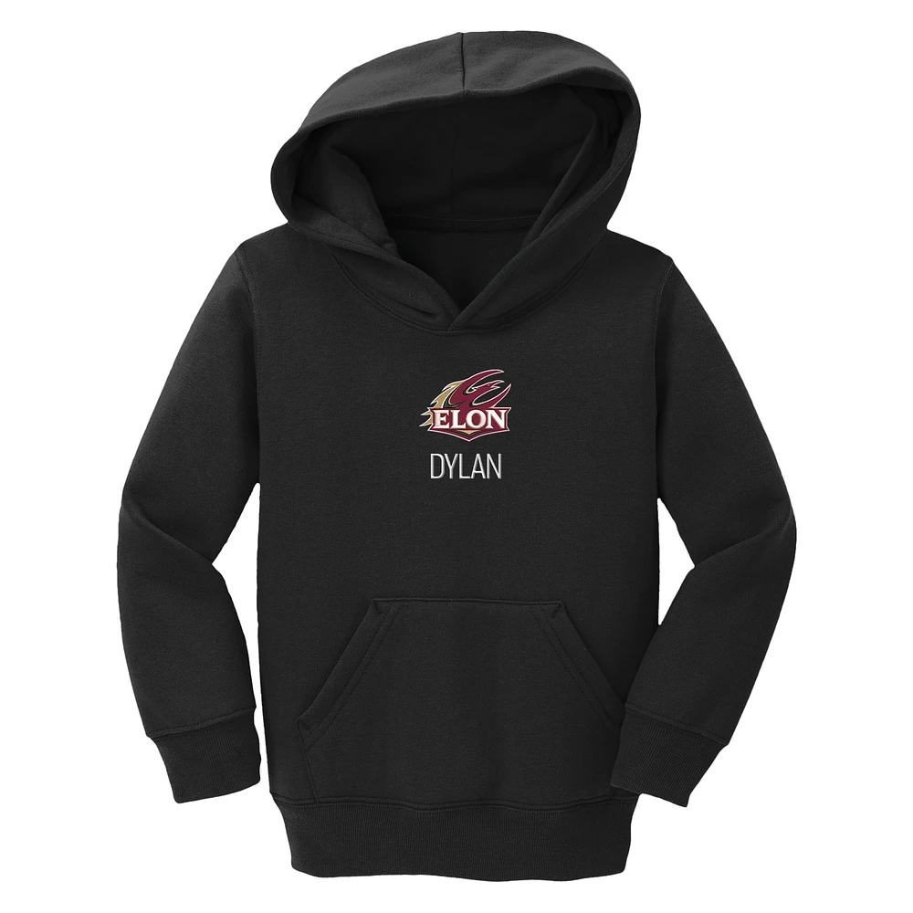 Toddler Chad & Jake Black Elon Phoenix Primary Logo Personalized Pullover Hoodie