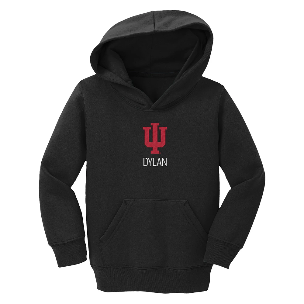 Toddler Chad & Jake Indiana Hoosiers Primary Logo Personalized Pullover Hoodie