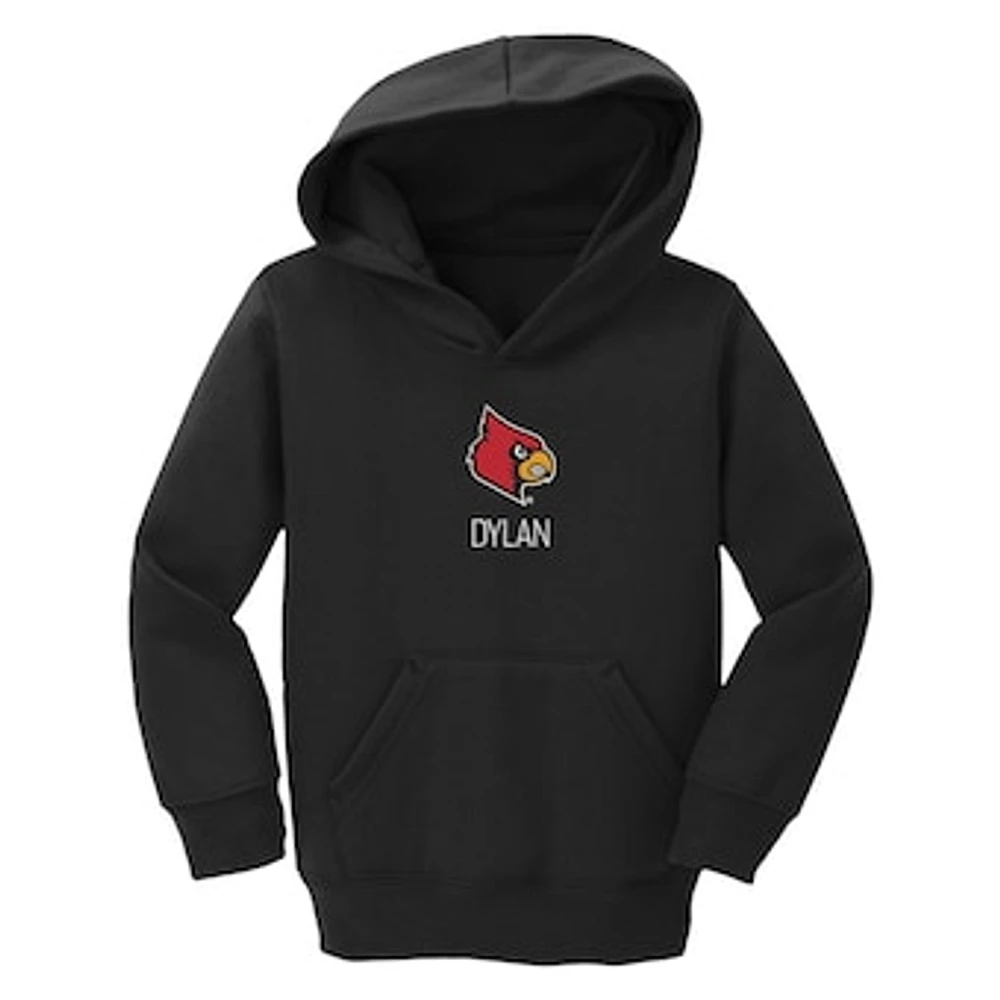 Toddler Chad & Jake Louisville Cardinals Primary Logo Personalized Pullover Hoodie