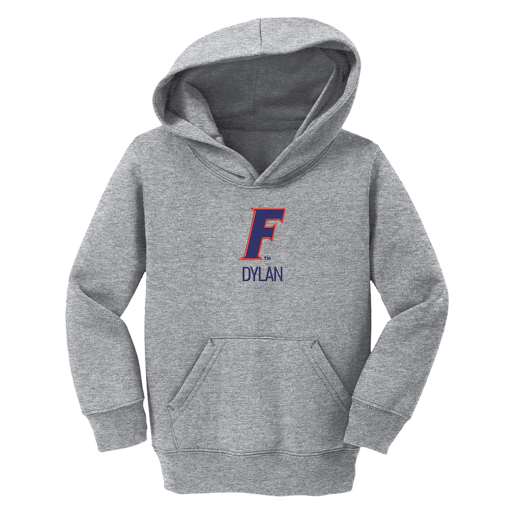 Toddler Chad & Jake Heather Gray Florida Gators Secondary Logo Personalized Pullover Hoodie