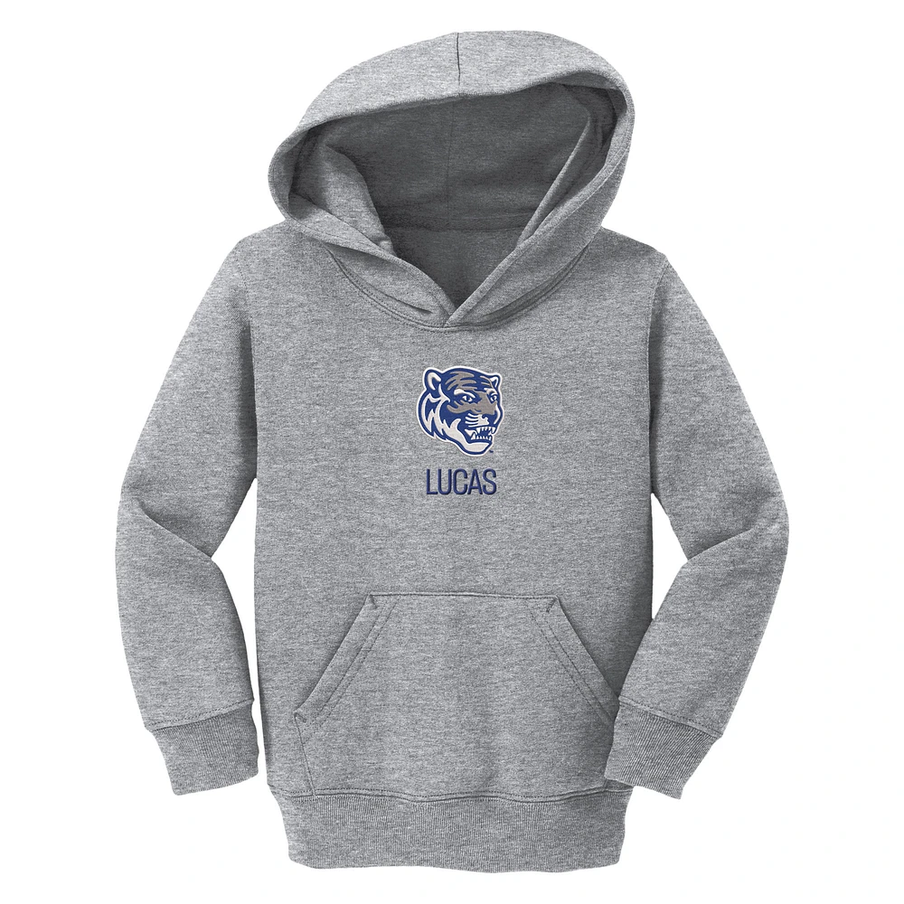 Toddler Chad & Jake Heather Gray Memphis Tigers Mascot Personalized Pullover Hoodie