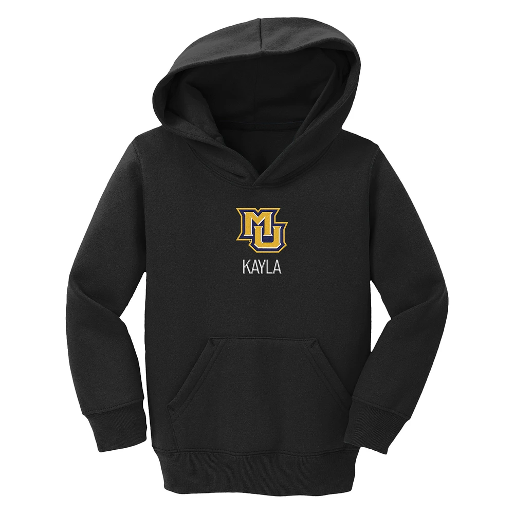Toddler Chad & Jake Marquette Golden Eagles Secondary Logo Personalized Pullover Hoodie
