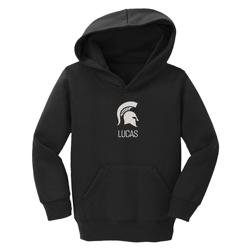 Toddler Chad & Jake Michigan State Spartans Primary Logo Personalized Pullover Hoodie