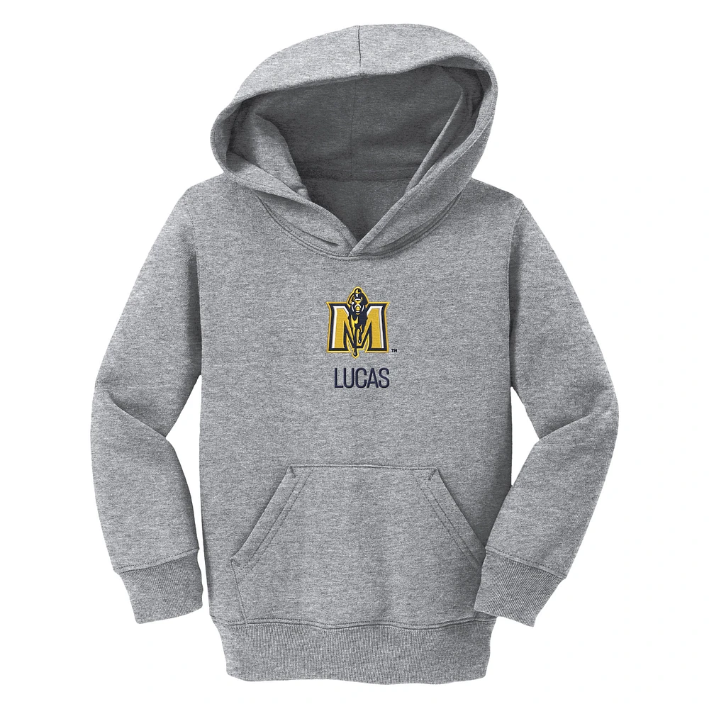 Toddler Chad & Jake Heather Gray Murray St. Racers Secondary Logo Personalized Pullover Hoodie
