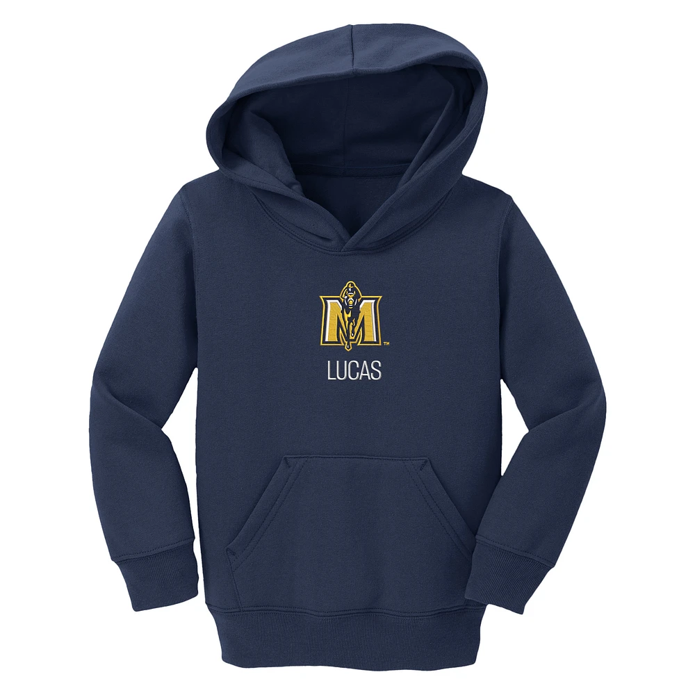 Toddler Chad & Jake Navy Murray St. Racers Secondary Logo Personalized Pullover Hoodie