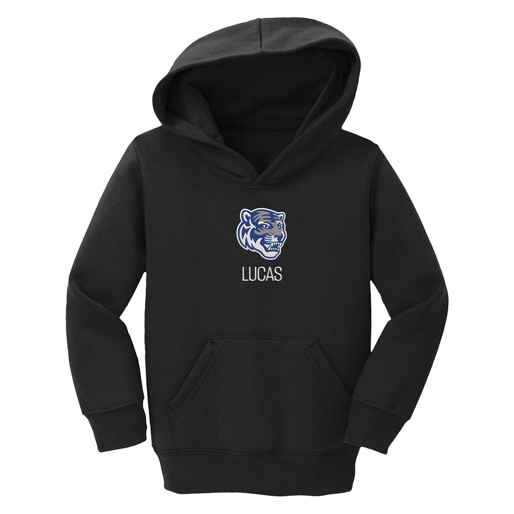 Toddler Chad & Jake Black Memphis Tigers Mascot Personalized Pullover Hoodie