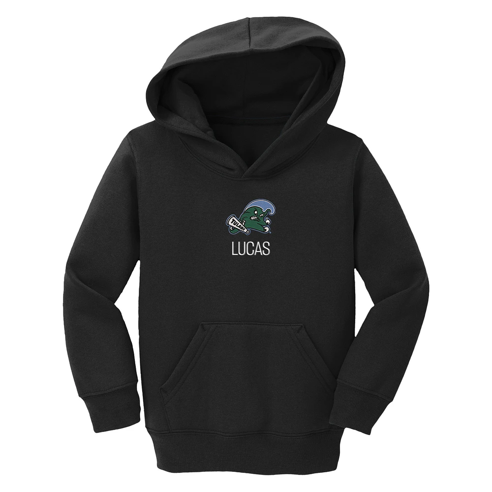 Toddler Chad & Jake Tulane Green Wave Primary Logo Personalized Pullover Hoodie