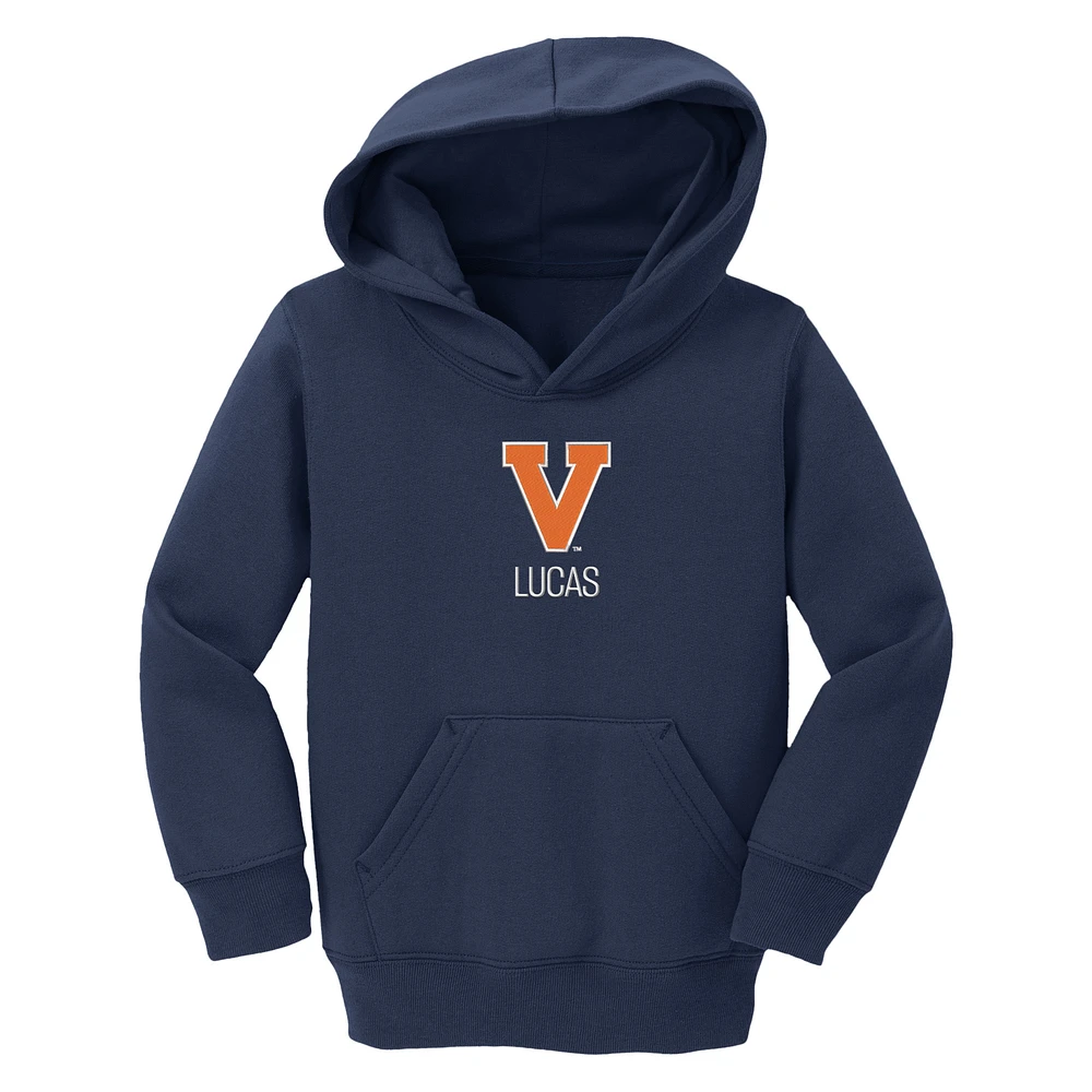Toddler Chad & Jake Navy Virginia Cavaliers Secondary Logo Personalized Pullover Hoodie