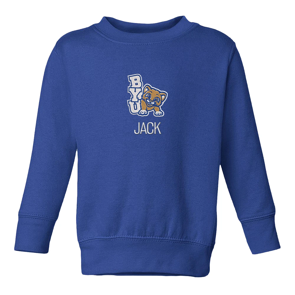 Toddler Chad & Jake Royal BYU Cougars Young Personalized Pullover Sweatshirt