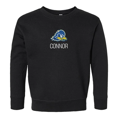 Toddler Chad & Jake Delaware Fightin' Blue Hens Secondary Logo Personalized Pullover Sweatshirt