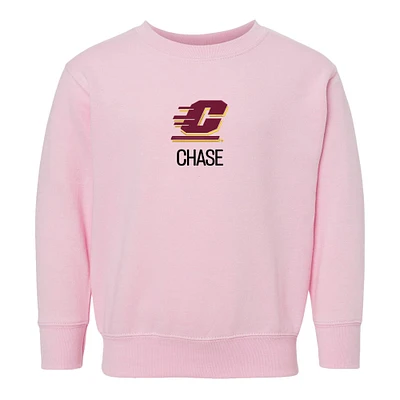 Toddler Chad & Jake Central Michigan Chippewas Secondary Logo Personalized Pullover Sweatshirt