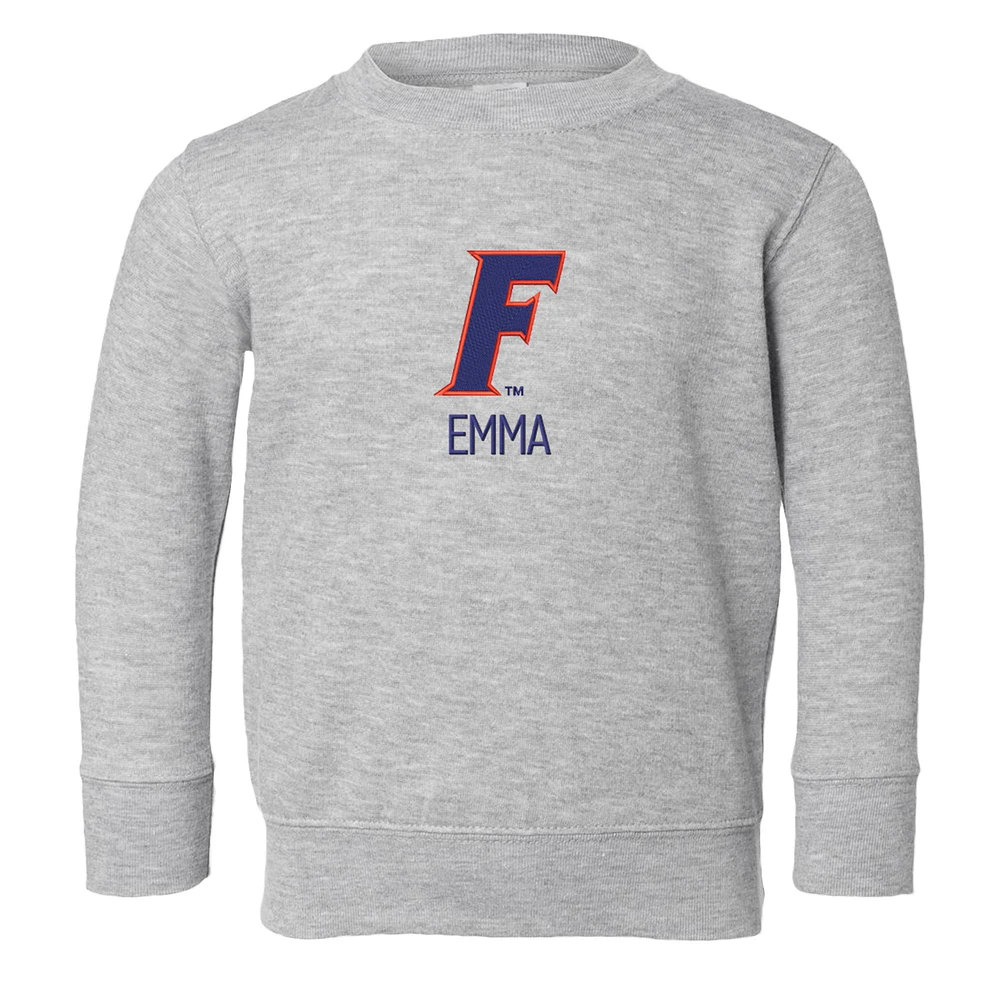 Toddler Chad & Jake Heather Gray Florida Gators Secondary Logo Personalized Pullover Sweatshirt
