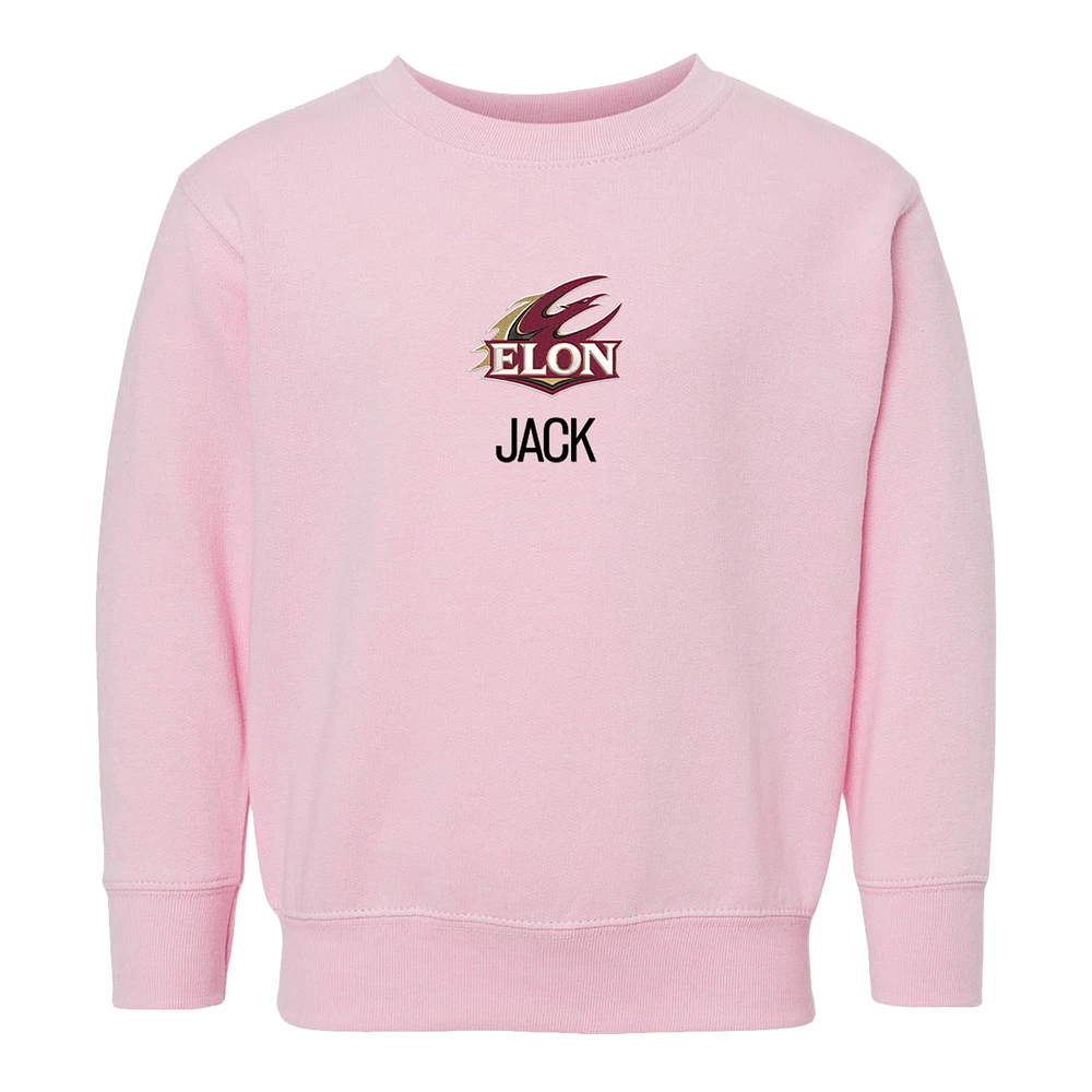 Toddler Chad & Jake Pink Elon Phoenix Primary Logo Personalized Pullover Sweatshirt