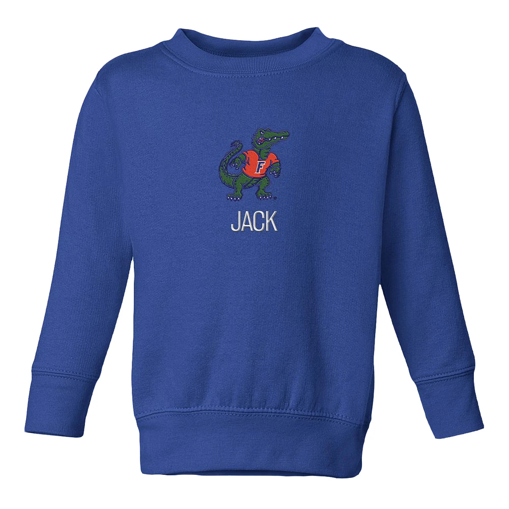 Toddler Chad & Jake Royal Florida Gators Mascot Personalized Pullover Sweatshirt