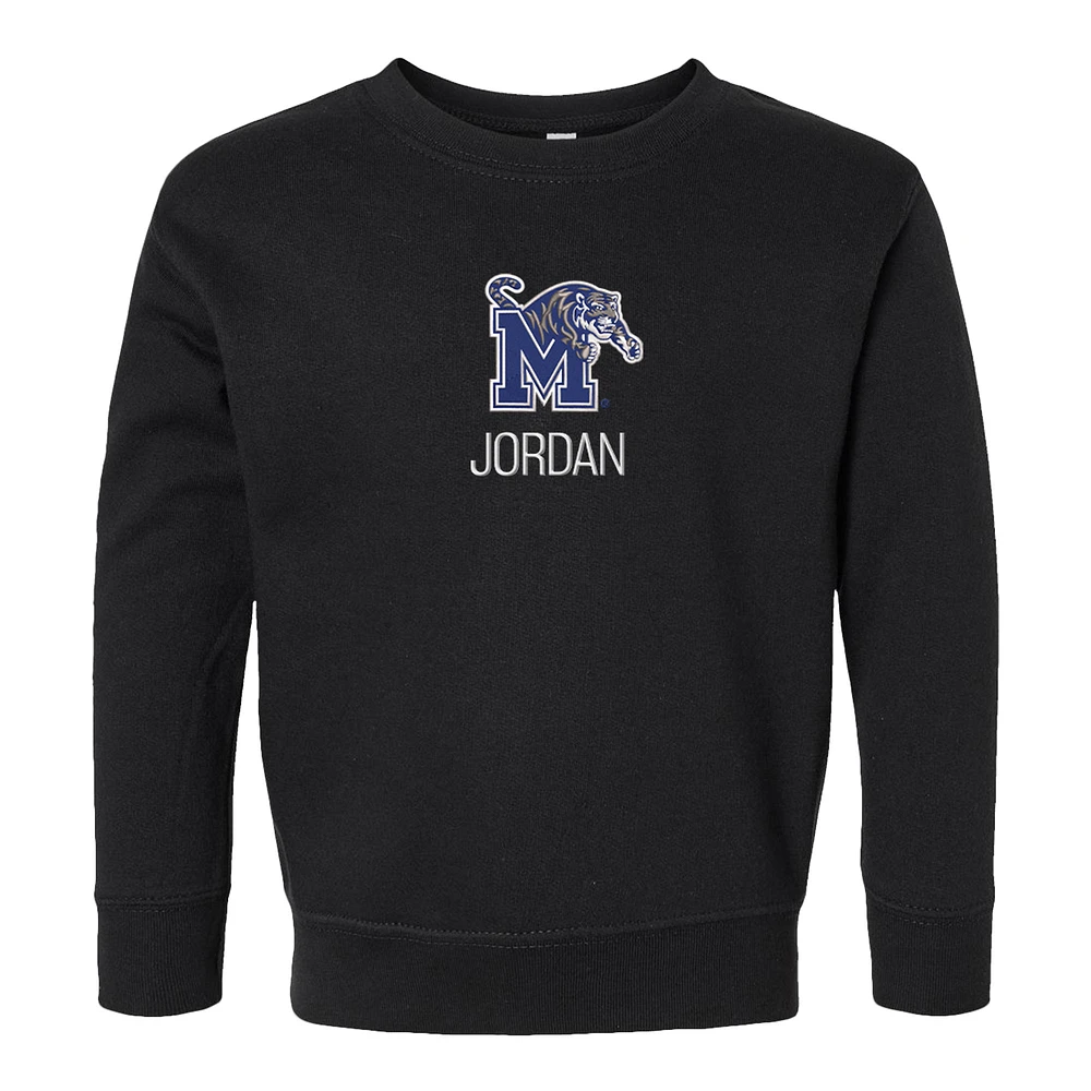 Toddler Chad & Jake Memphis Tigers Primary Logo Personalized Pullover Sweatshirt