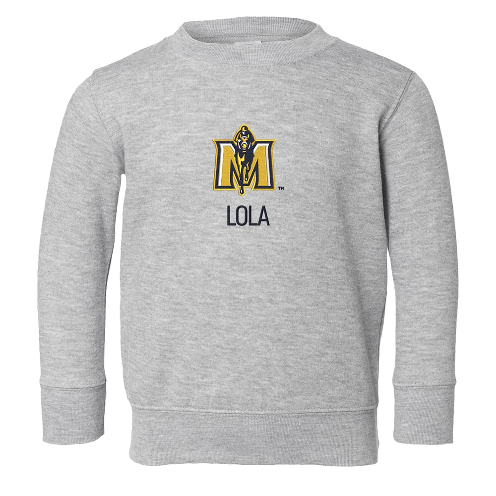 Toddler Chad & Jake Heather Gray Murray St. Racers Secondary Logo Personalized Pullover Sweatshirt