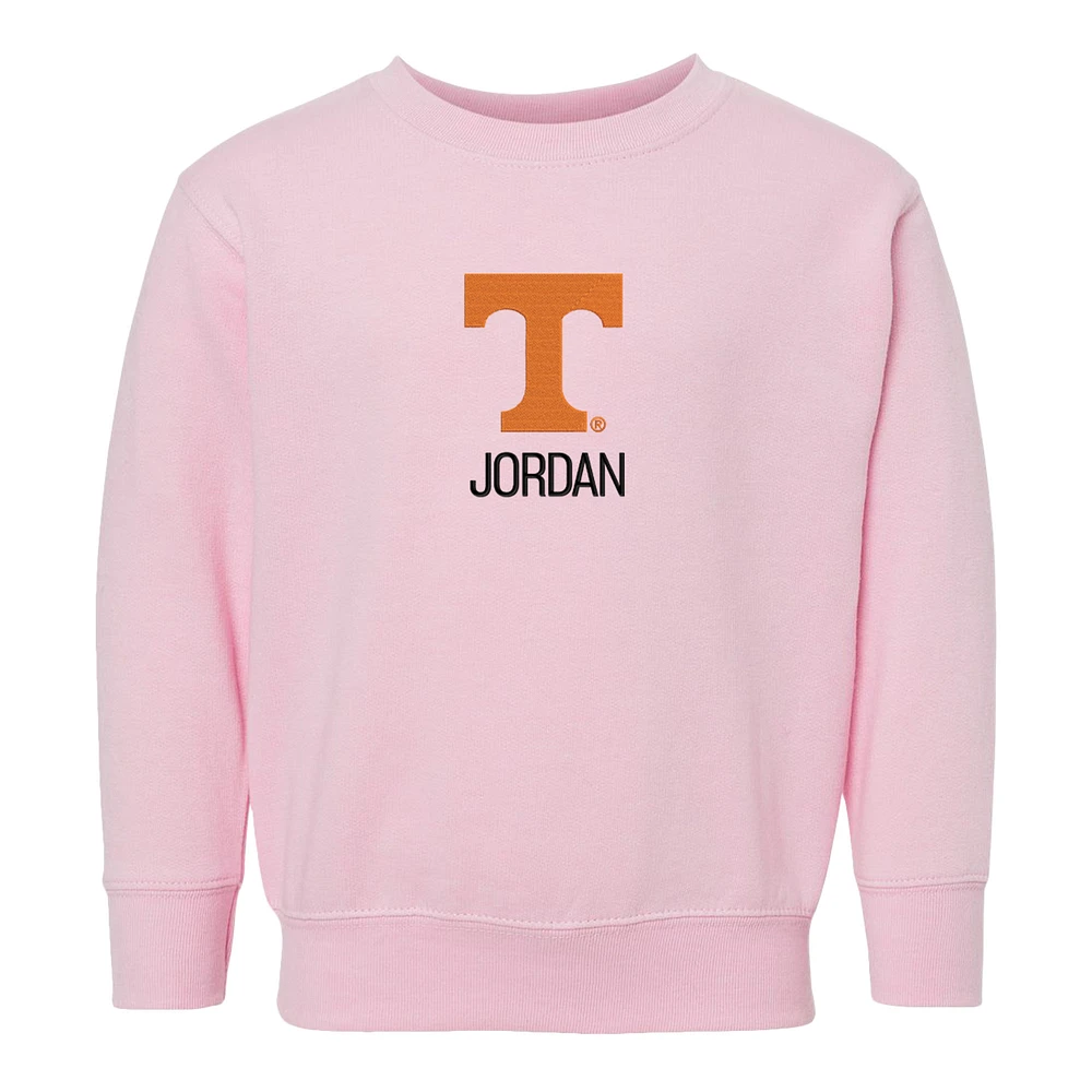 Toddler Chad & Jake Tennessee Volunteers Primary Logo Personalized Pullover Sweatshirt