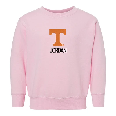 Toddler Chad & Jake Tennessee Volunteers Primary Logo Personalized Pullover Sweatshirt