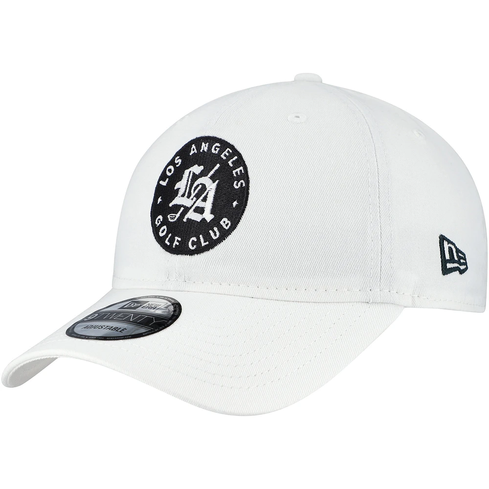 Men's New Era White Los Angeles Golf Club TGL Team 9TWENTY Adjustable Hat