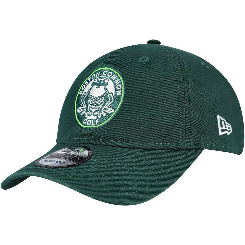 Men's New Era Hunter Green Boston Common Golf TGL Team 9TWENTY Adjustable Hat