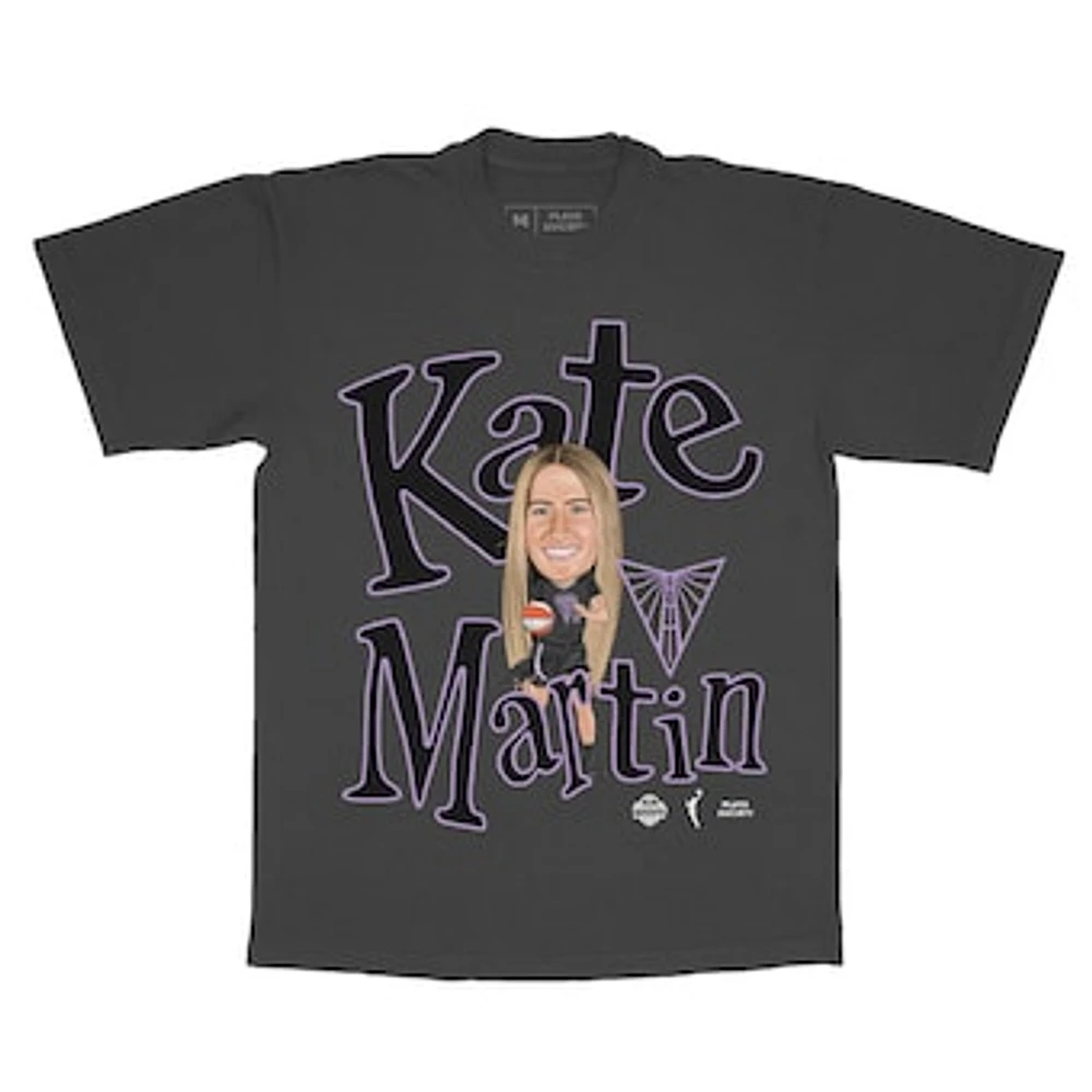 Unisex Playa Society Kate Martin Charcoal Golden State Valkyries Sketch T-Shirt