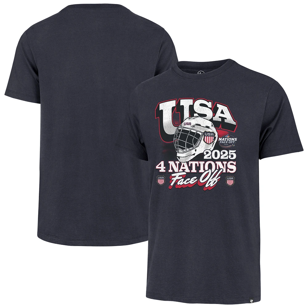 Men's '47 Navy USA 2025 4 Nations Face-Off Premier Franklin T-Shirt