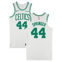 Jaden Springer Boston Celtics Game-Used #44 White Nike Jersey vs. Los Angeles Clippers on January 22, 2025 - Size 46+4