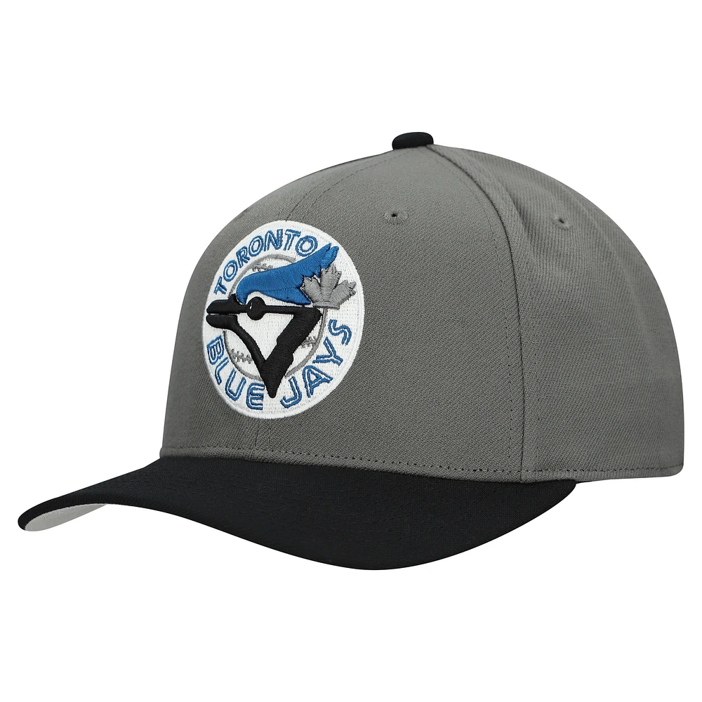 Unisex Mitchell & Ness Gray Toronto Blue Jays Basic Coop Pro Adjustable Hat