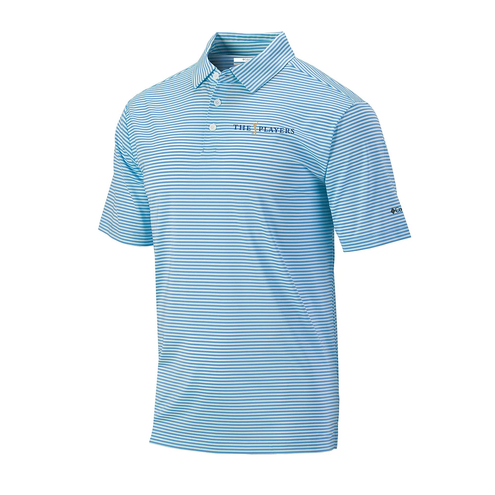 Men's Columbia Blue THE PLAYERS Omni-Wick Club Invite Polo