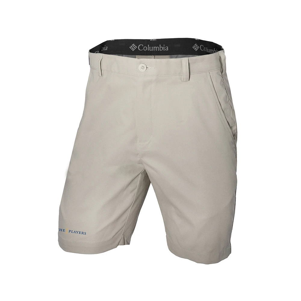 Men's Columbia Light Beige THE PLAYERS Omni-Wick Lie Angle Shorts