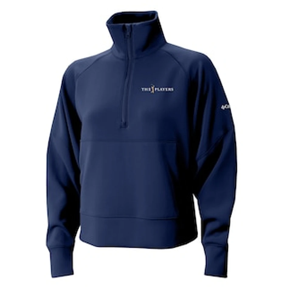 Women's Columbia Navy THE PLAYERS Wickham Hills Omni-Wick Half-Zip Pullover