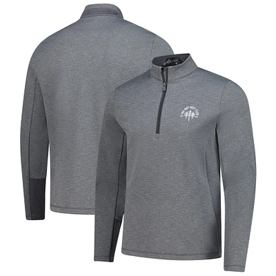 Men's Greyson Clothiers Heather Gray The Bay Golf Club Sequoia Quarter-Zip Pullover